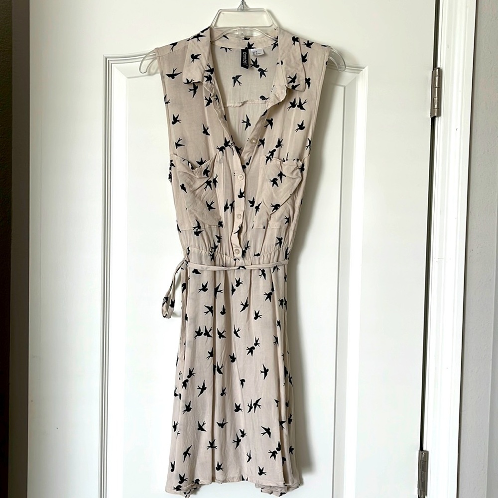 H&M Bird Silhouette Summer Dress